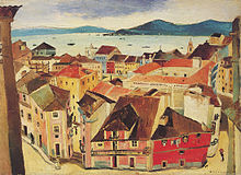 Carlos Botelho, Ramalhete de Lisboa, 1935, olio su tela, cm 72 x 100.