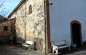 Vista parcial (suroriental) de la Ermita de la Virgen de Gracia (Castielfabib, Valencia), 2018.