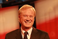 Chris Matthews at presidential debate in Dearb...