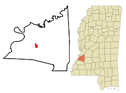 Location of Port Gibson, Mississippi