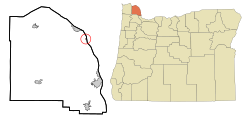 Location in Oregon