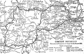 Le circuit Michelin de 1905.