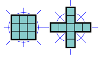 D4 Симметричное вращение и отражение Nonominoes.svg