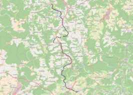 Spoorlijn Wittlich - Daun op de kaart
