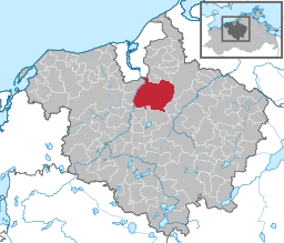 Läget för kommunen Dummerstorf i Landkreis Rostock