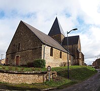 Façade Ouest de l'église.