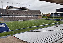 Rice University's football stadium Empty Rice Stadium, Cloudy Day.jpg