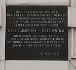 Karl Pauspertl-Drachenthal - Gedenktafel