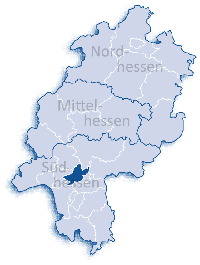 Розташування міста Франкфурт-на-Майні