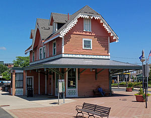 Историческое здание вокзала, Красный Банк, Нью-Джерси.jpg