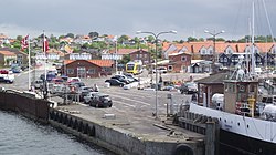 The Rørvig ferry in the harbour