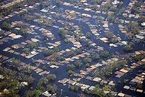 Flooding resulting from Hurricane Katrina