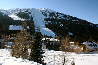 Katschberg, im Hintergrund der Tschaneck