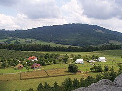 Pohled na Kozákov z Klokočských skal (Průchody)