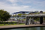 la cité des Sciences et de l'Industrie au bord du canal de l'Ourcq