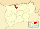 Расположение муниципалитета Ла-Каролина на карте провинции