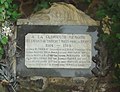 Plaque des noms au monument aux morts.