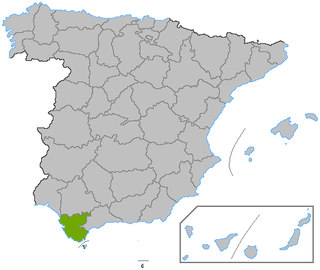 Poziția regiunii Cádiz