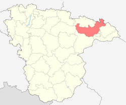 格里巴諾夫斯基區的位置