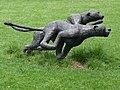 London Zoo - Bronze statue of wild cats.jpg