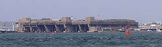 German submarine pens in Lorient, Brittany Lorient submarine base 2007 2.jpg