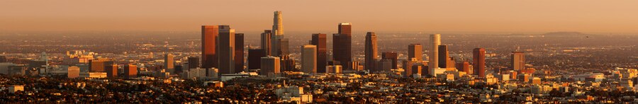 Udsigt over Downtown fra Griffith Observatory