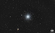L'apparence de M3 dans un télescope amateur.