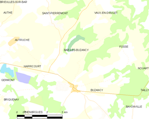 Poziția localității Bar-lès-Buzancy