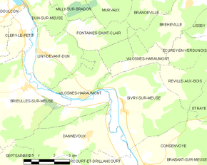 Poziția localității Vilosnes-Haraumont