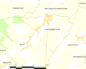 Poziția localității Fauquembergues