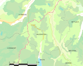 Mapa obce Wildenstein