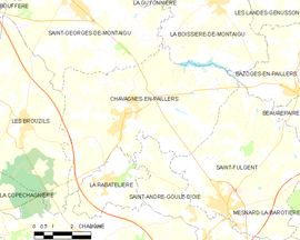 Mapa obce Chavagnes-en-Paillers