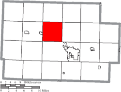 Location of Bethlehem Township in Coshocton County