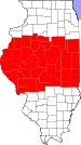 Map of Central Illinois