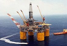 Mars oil platform operated as a joint venture between Shell and BP in the Gulf of Mexico. Mars Tension-leg Platform.jpg