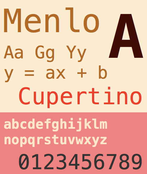 Talaksan:Menlo font.tiff