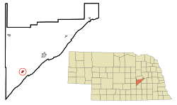 Location of Chapman, Nebraska