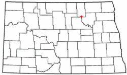 Location of Maza, North Dakota