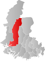 Mapa do condado de Agder com Kvinesdal em destaque.