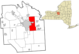 Location in Onondaga County and the state of New York.