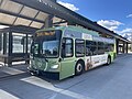 Route 3 from the side showing part of the Oshkosh Transit Center