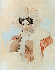 Портрет Ю. П. Соколовой (жены художника)[8] (1827)
