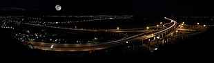 Panoramic view of Zhonggang System Interchange with the supermoon.jpg