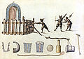 Konstruktion og anvendelse af petarder (1600-tallet).