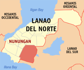 Nunungan na Lanao do Norte Coordenadas : 7°49'N, 123°58'E