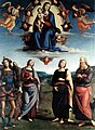 Perugino, Maria mit Christuskind und Heiligen, um 1495