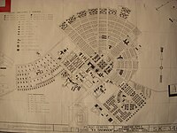 Plattegrond in de vorm van een Romeinse helm