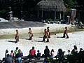 Espectáculo Aloha Tahití en la playa de Polynesia.