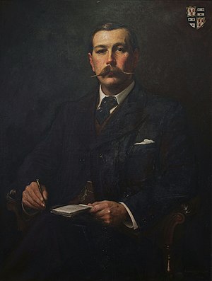 English: Portrait of Arthur conan doyle by Sid...