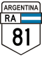 National Route 81 shield}}